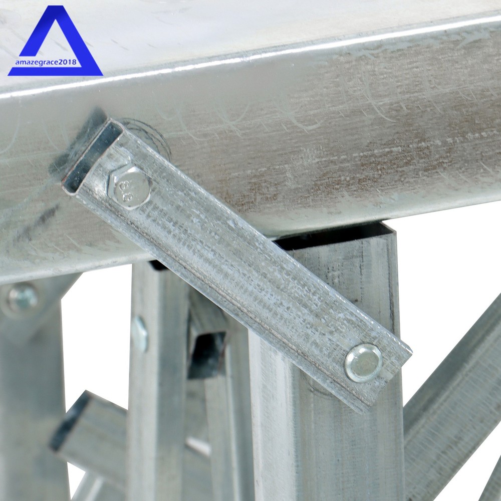 1.8m Portable Folding Scaffolding Platform Work Bench Scaffold Step Ladder