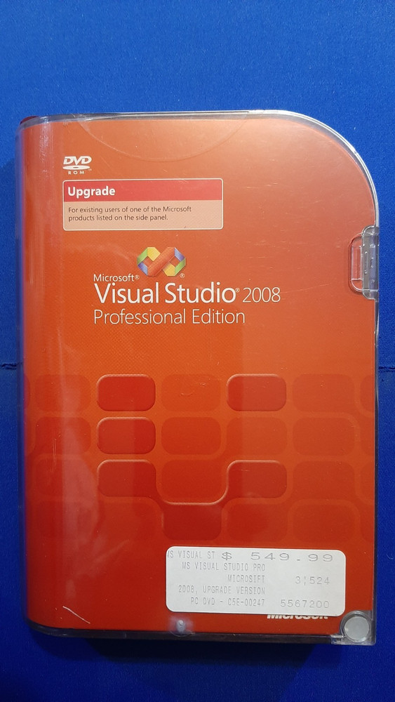 Microsoft Visual Studio 2008 Professional Edition Upgrade with SQL Server 2005