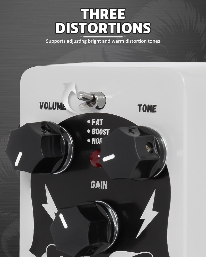 STRICH GREY TUBE Analog Overdrive Pedal compact three distortion modes Open Box