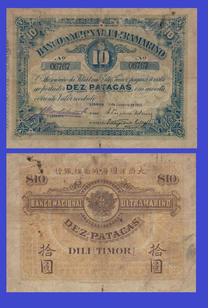Timor 10 pataca 1910 - Copy