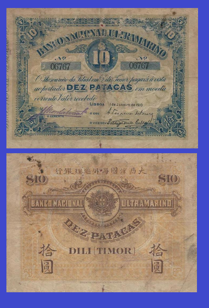 Timor 10 pataca 1910 - Copy