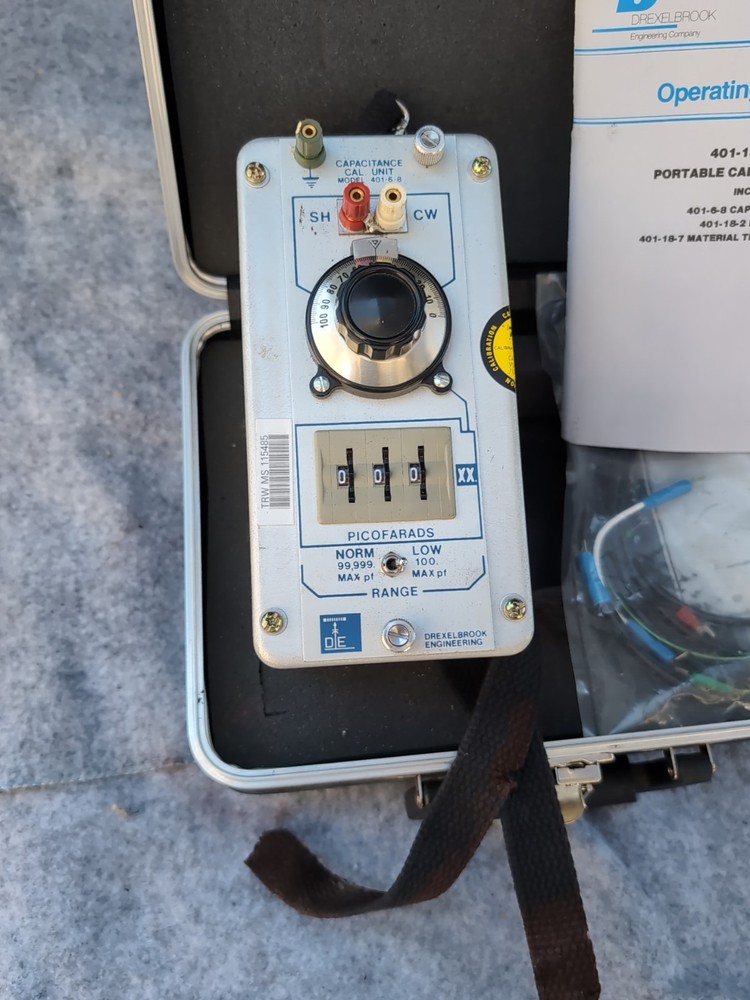 Drexelbook Portable Calibration System Capacitance Box Model Number 401 1820...