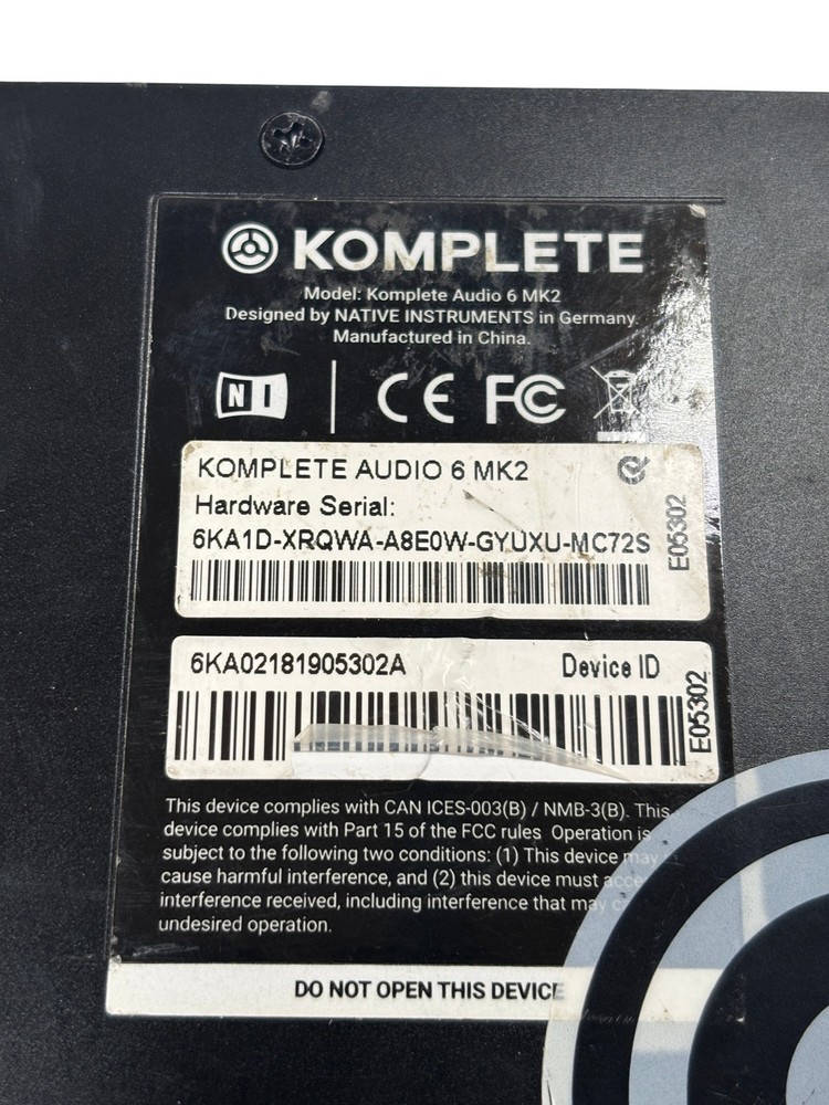 Native Instruments Komplete Audio 6 MK2 USB Audio Interface