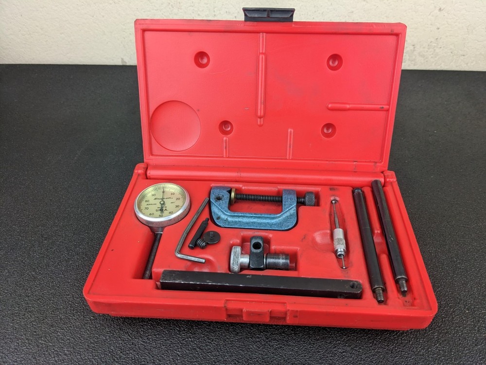 #bn722 Snap-On Tools Dial Test Set PMF 135 in Case