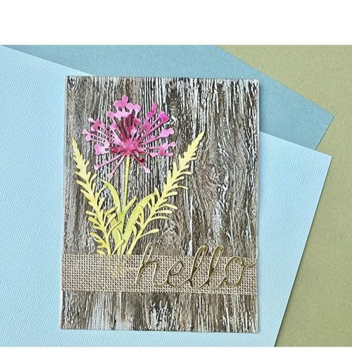 Tim Holtz Sizzix Lumbar 3-D Alterations Embossing Folder