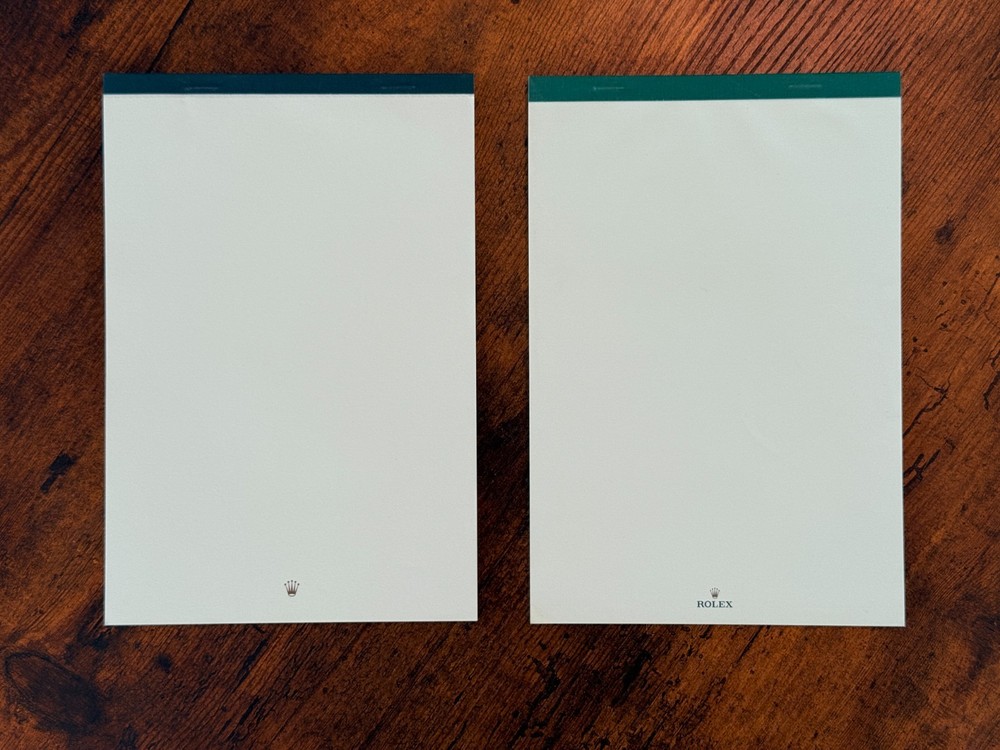 Original Rolex Writing Pad (NOT BUNDLE) (Leather Notepad NOT included)