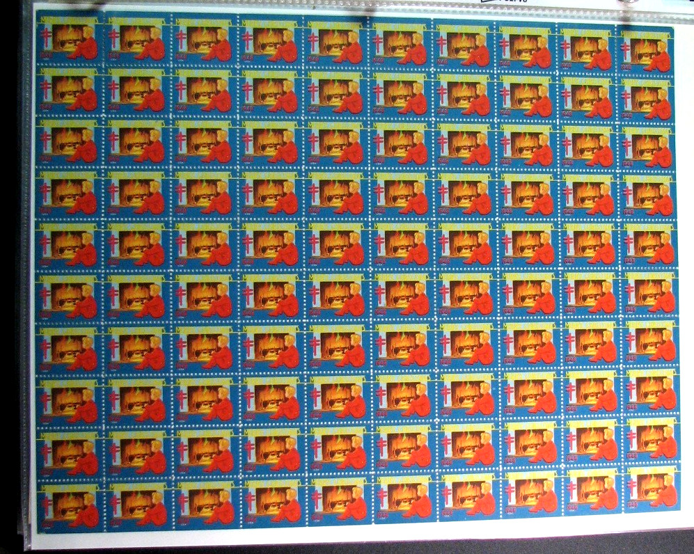 US Christmas Seal Sheet  1948 MNH  H344