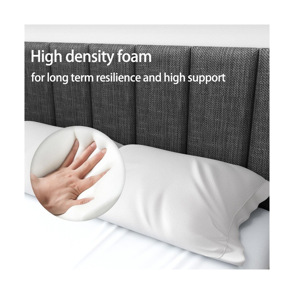 Upholstered Wall Mounted Headboard, Acoustic Wall Panel, Peel and Stick Wall ...