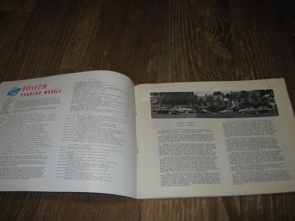 April 1980 Studebaker Turning Wheels Bulletin Studebaker