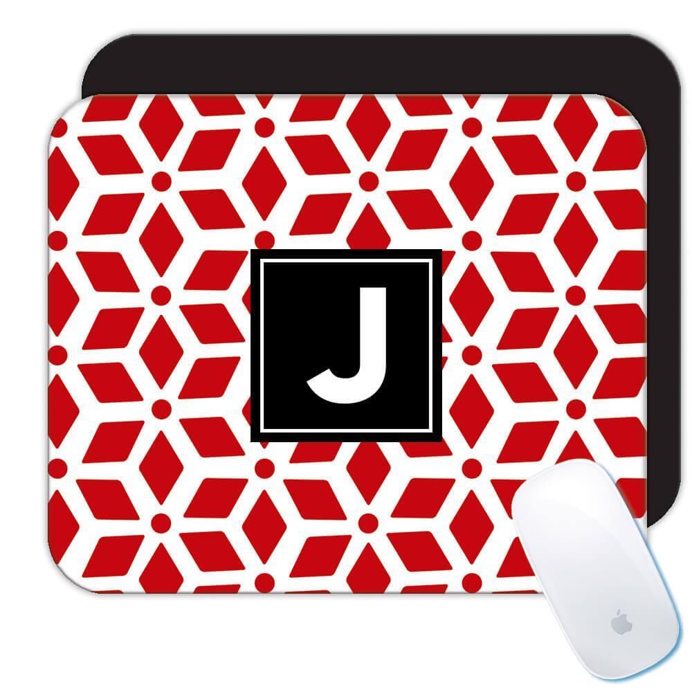Gift Mousepad : Abstract Design Red Modern Home Decor Scandinavian