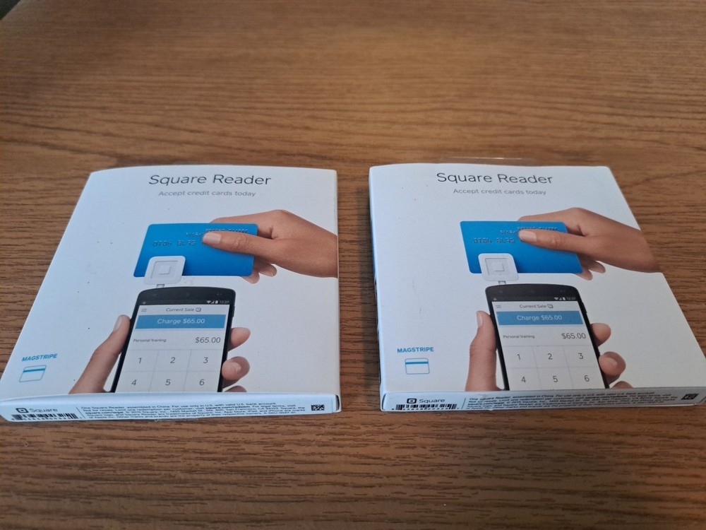 Lot Of 2 Square Reader for Magstripe (Headset Jack) - iPhone, iPad, or Android