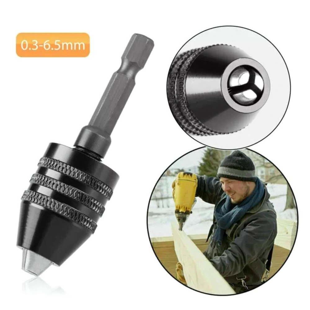 1:4-inch hex shank Versatile Conversion Drill chuck for cordless screwdrivers