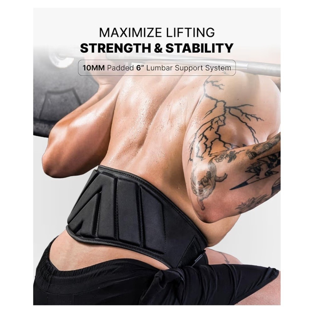 DMoose Weight Lifting Belt, Comfortable Lumbar & Back Support Size Large