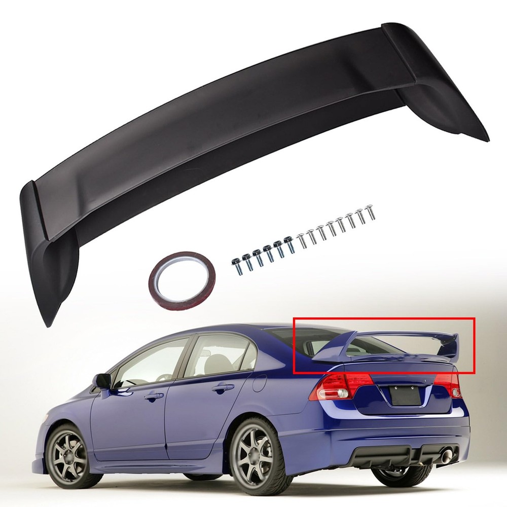 Replacement Spoiler Wing for Civic 2006-2011 Unpainted Plastic