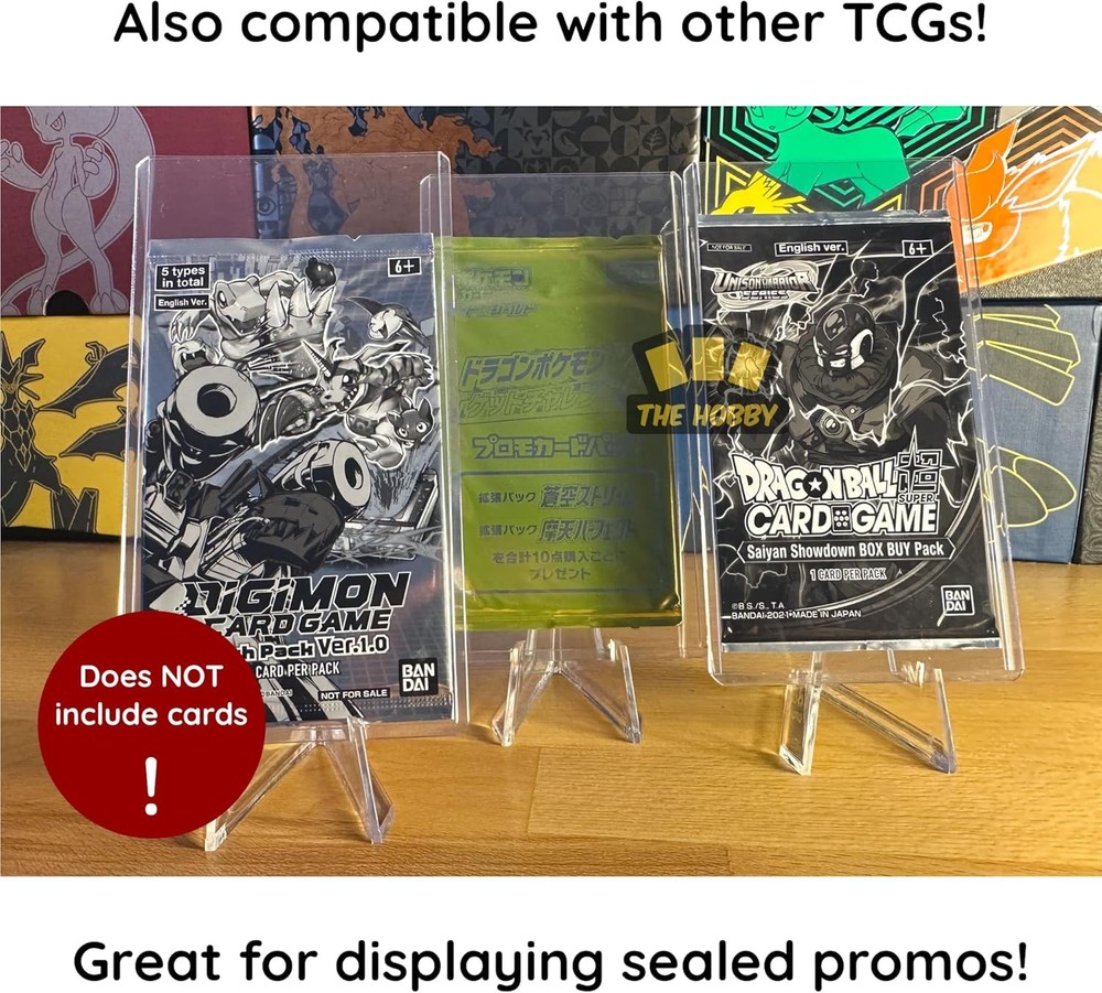 Tallboy Extra Tall & Thick Toploader Compatible with Sealed Pokemon Clear