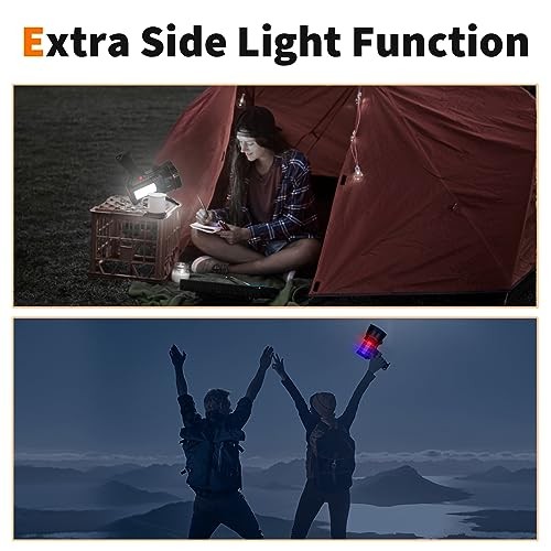 Superbright Handheld LED Spotlight Flashlight Powerful Black-White Light