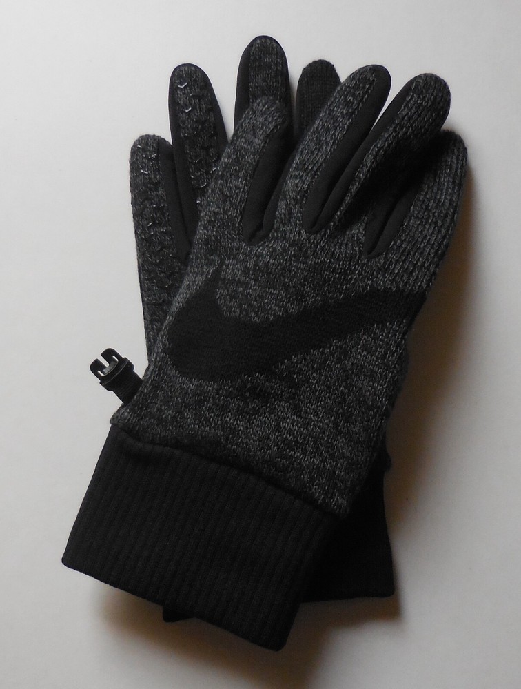 Nike Knit Hyperstorm Training Gloves Men Black/Heather Grey/Black S/M