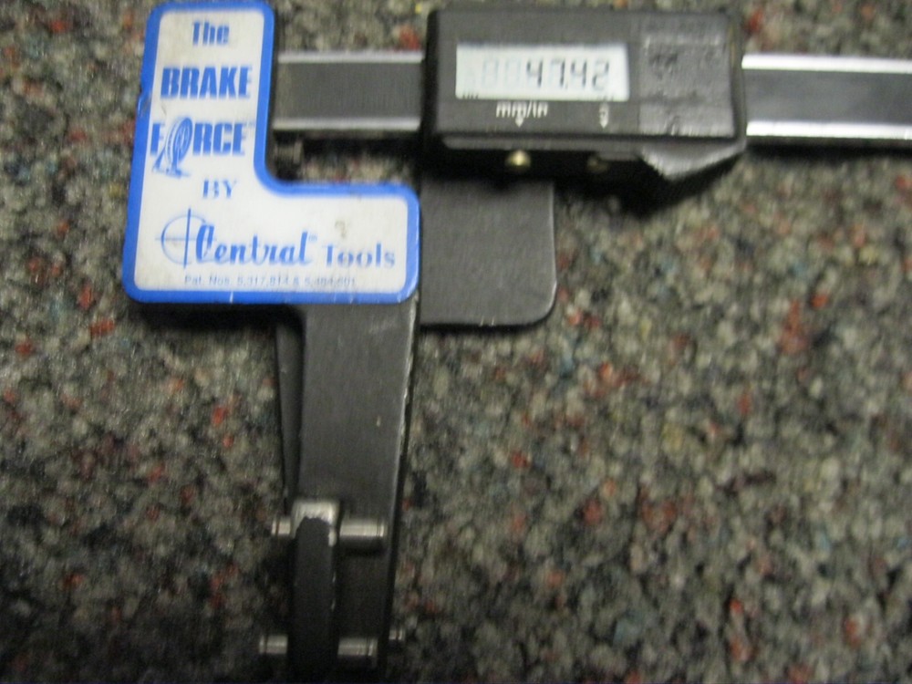 CENTRAL TOOLS BRAKE FORCE ROTOR GAGE Used missing battery cover