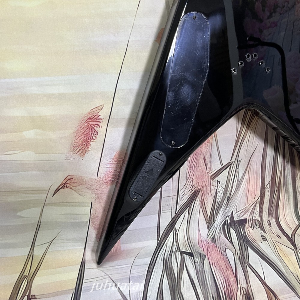 Solid Electric Guitar Dave Mustaine V Rust In Peace Active pickup 6 strings