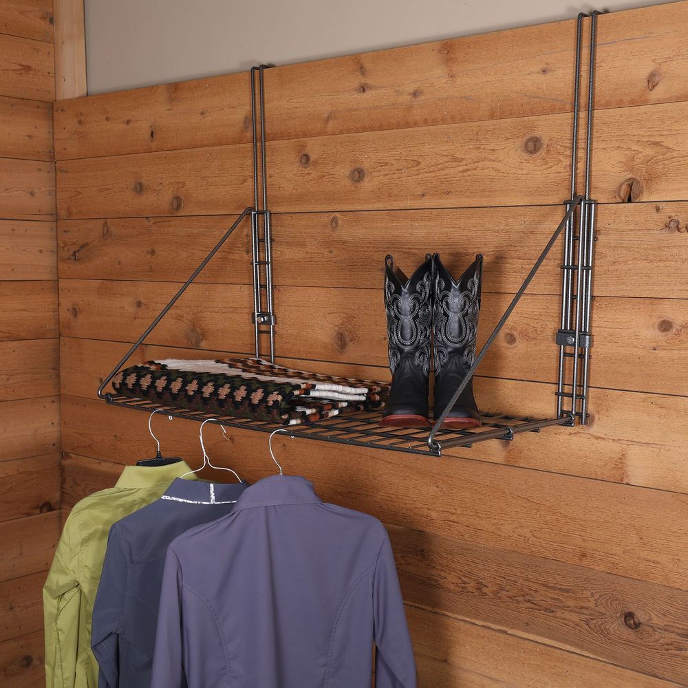 Easy-Up Pro Series Fold Up Hanging Shelf with Adjustable Hanger |Foldable Design