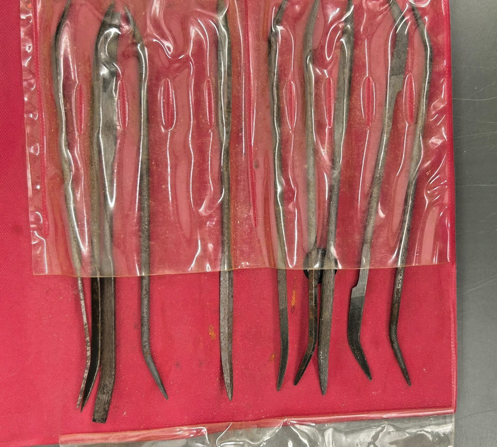 LARGE VINTAGE Tool Lot: Drafting Instruments, Precision Files, Templates & Case