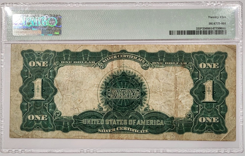 1899 $1 Black Eagle Silver Cert Fr.233* Star Note - PMG 25 VF