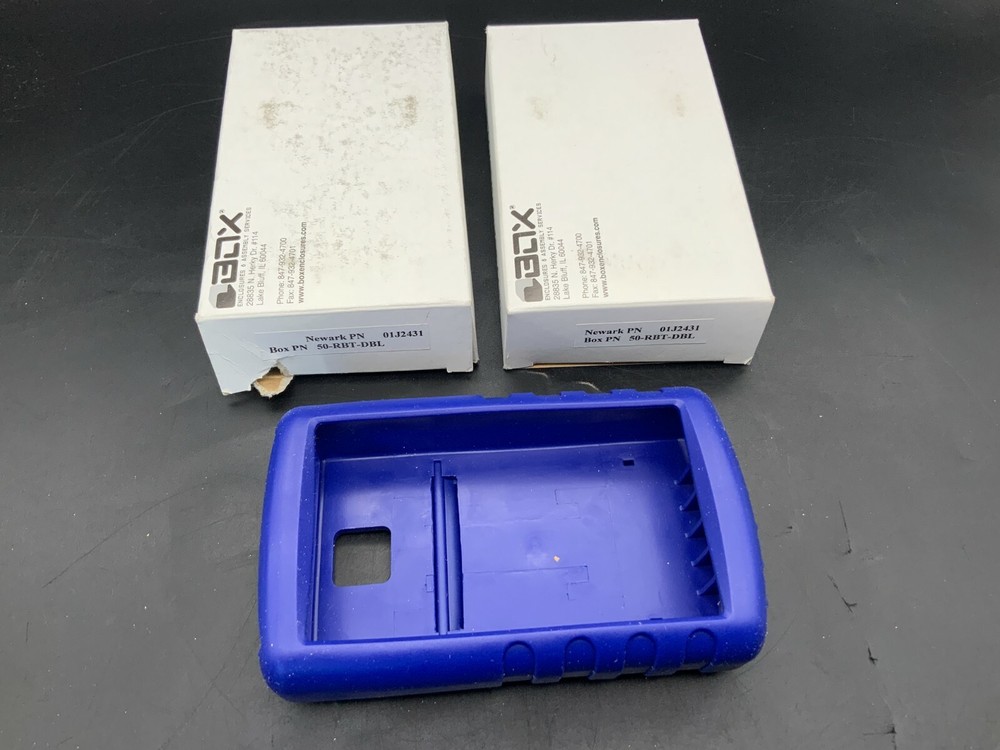 (2) Box Enclosures 50-RBT-DBL PROTECTIVE BOOT, DARK BLUE