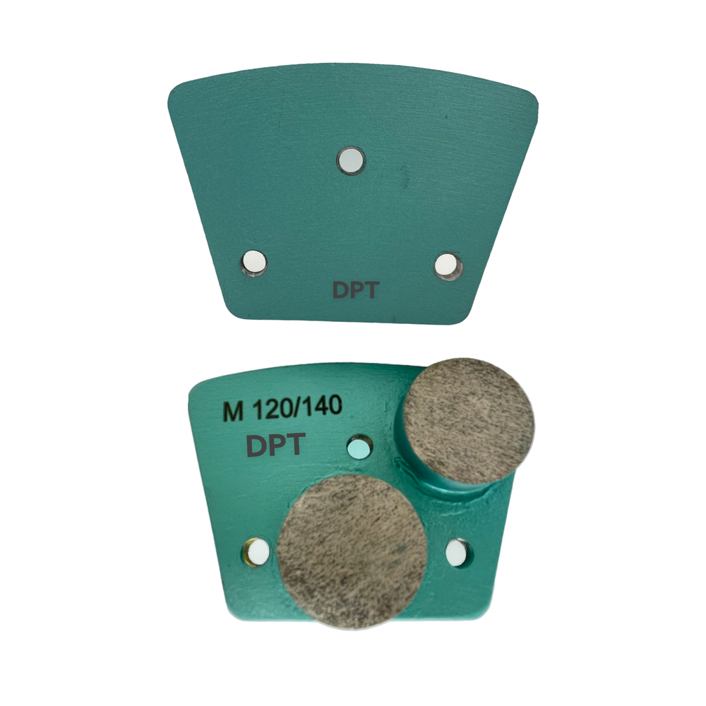 3 Pack Trapezoidal Grinder Tooling Medium Bond for Bolt on Grinder 120/140 Grit