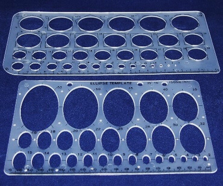 CIRCLE AND OVAL TEMPLATE SET