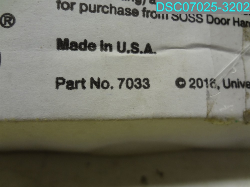 SOSS INVISIBLE HINGE ROUTER GUIDE INSTALLATION TEMPLATE 7033