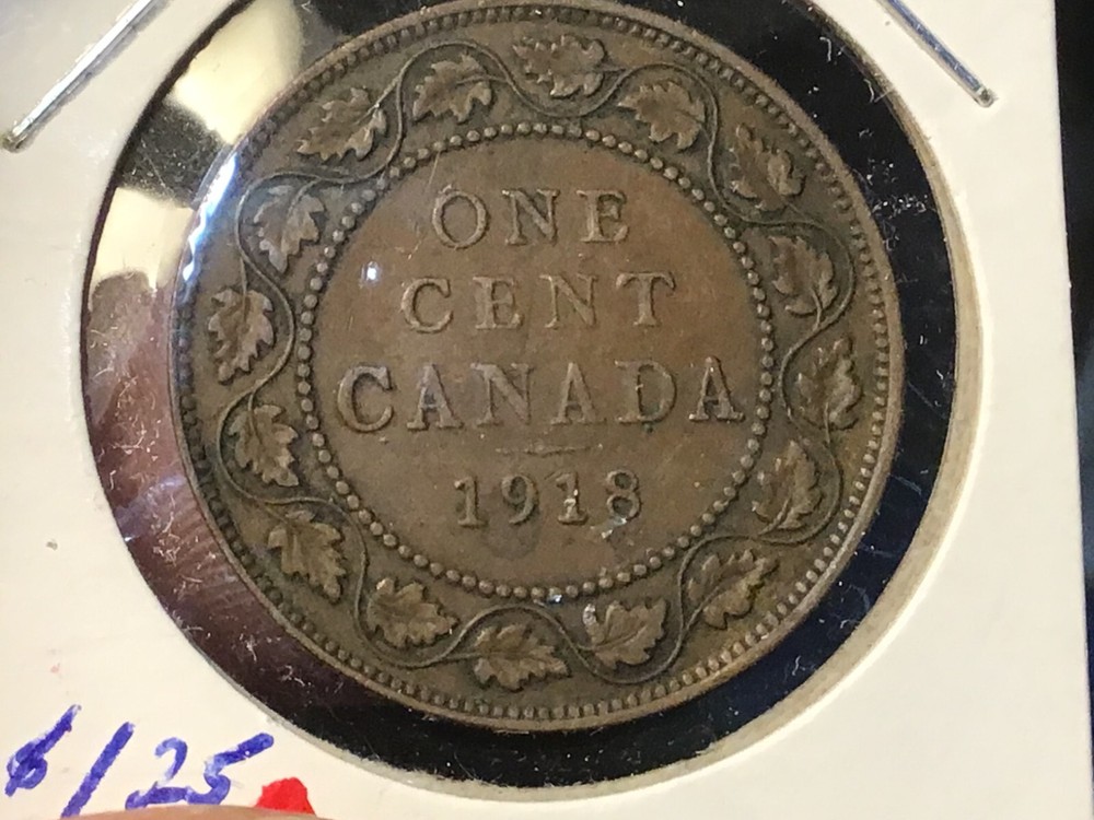 1918 Canada Large Cent, 1 Coin