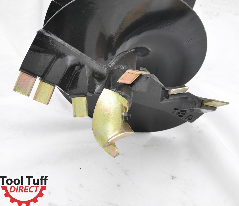 Skid Steer Earth Auger Bit, 24" Diameter, 2" Hex Drive