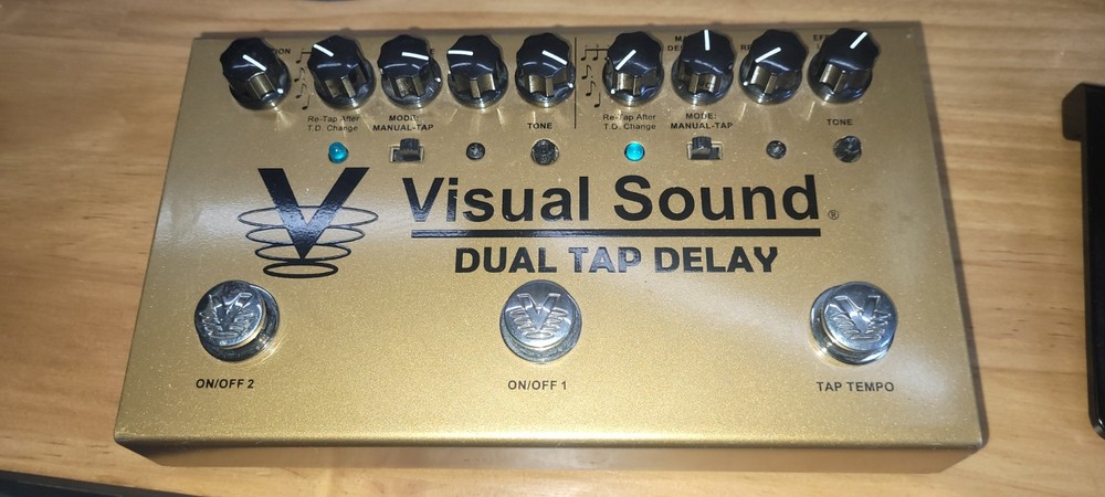 Visual Sound DUAL TAP DELAY Guitar Effect Pedal