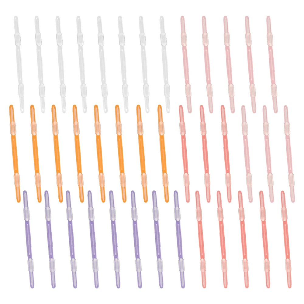 40Pcs Loose-Leaf Paper Binding Clamps, Multicolor 2 Plastic Paper Organizer