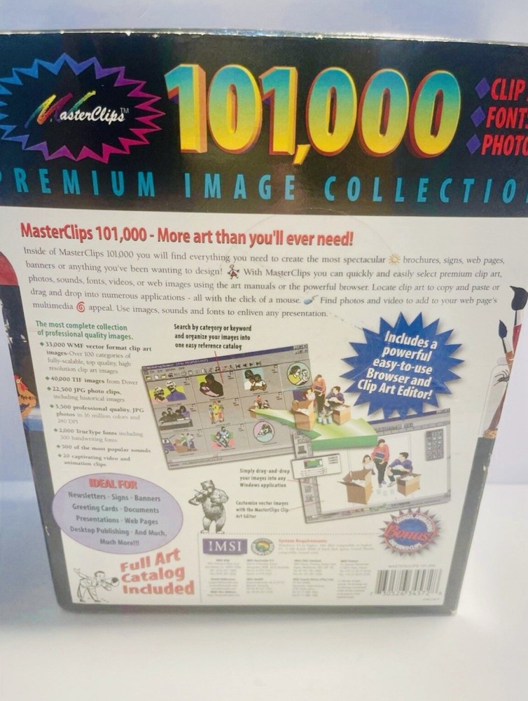 Vintage 101,000 Clip Art Complete Computer Software Original Packaging