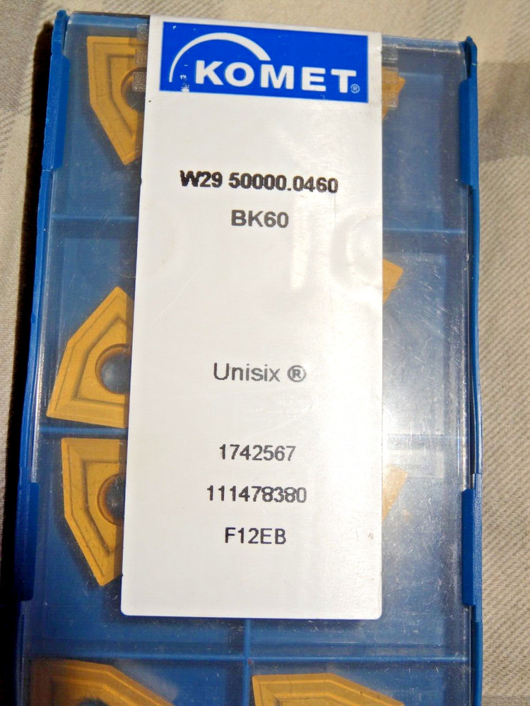10 X KOMET W29 50000.0460 Indexable Inserts GRADE BK60