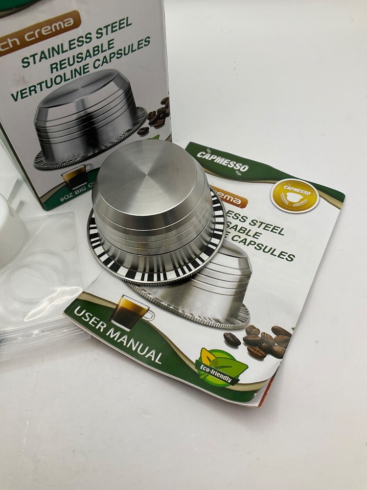 Coffee Capsule, Reusable Vertuoline Pod/Capsule Refillable- New Open box