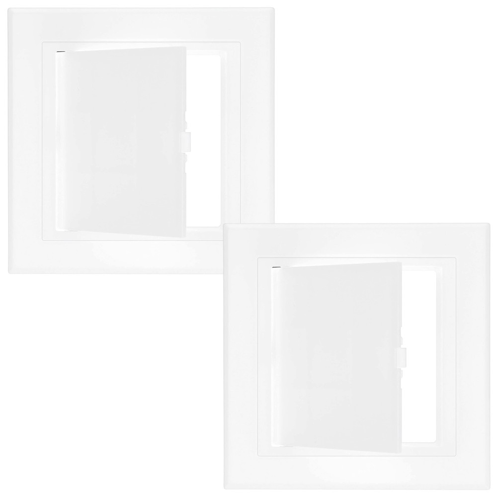 2-Pack Access Panel for Drywall, 4.1x4" Plastic Wall Hole Cover [White]