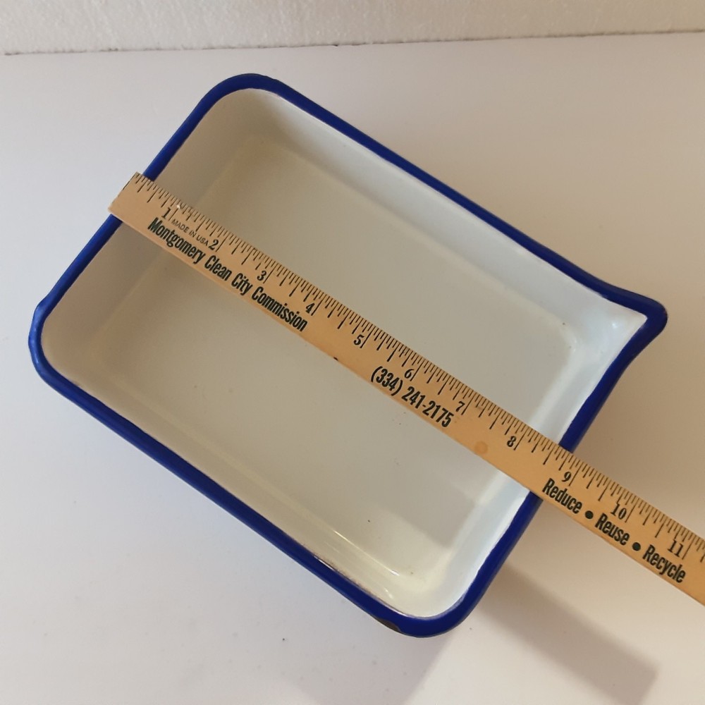 2 Small Darkroom Enameled Trays