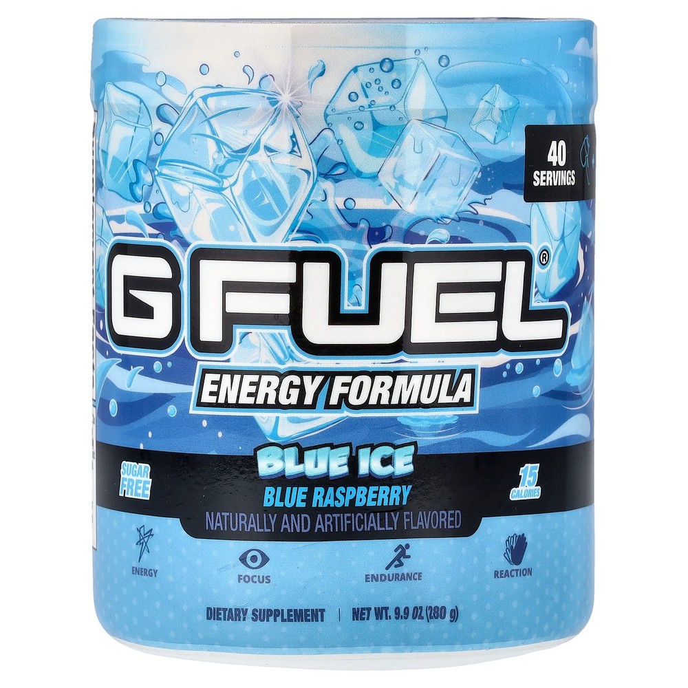 Energy Formula, Blue Ice, Blue Raspberry, 9.9 oz (280 g)