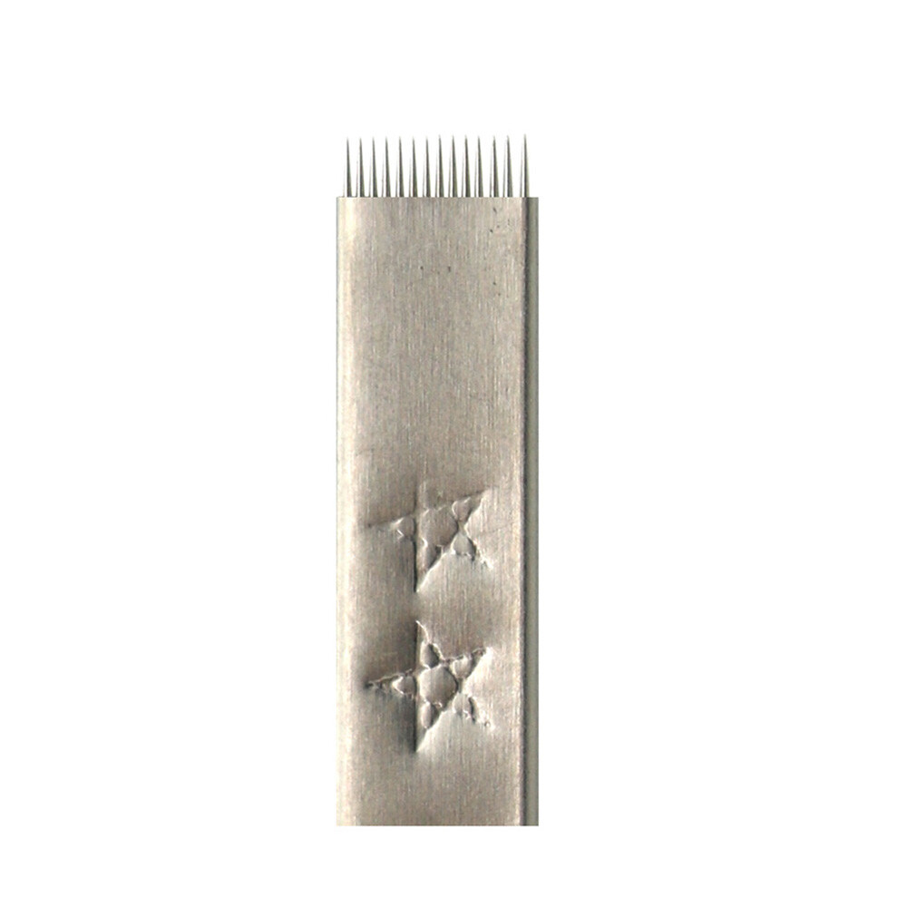 Microblading 14 Pins Needle Eyebrow Tattoo Blade For Permanent Makeup Manual Pen