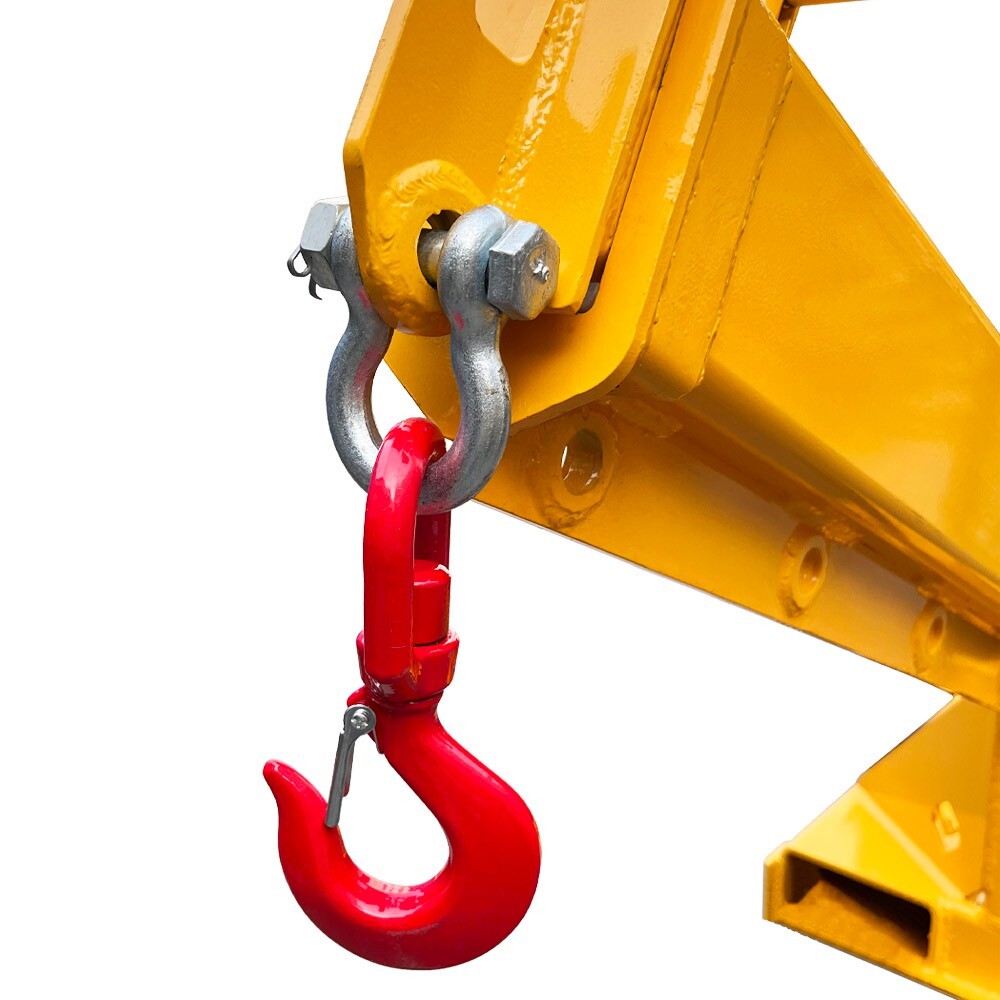 4400Lbs/2T Adjustable Mobile Crane Lifting Hoist Truss Jib Boom Hook Extendable