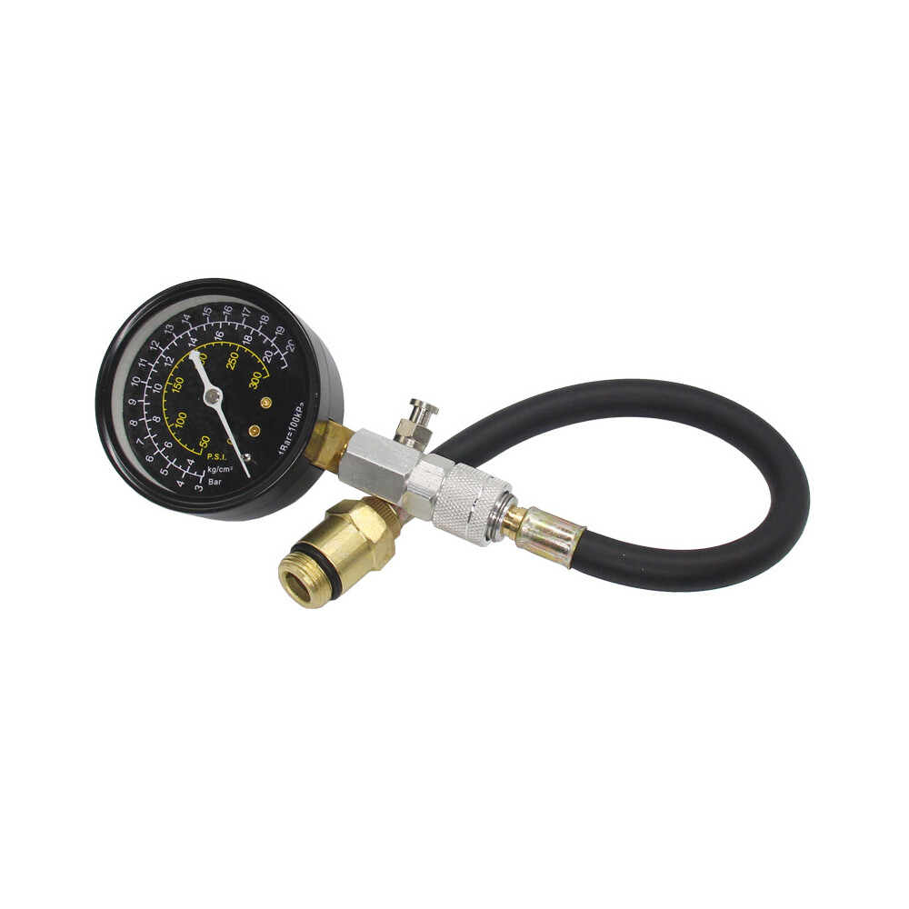 Engine Compression Tester Testing Gauge Gage Check Test Tool Kit