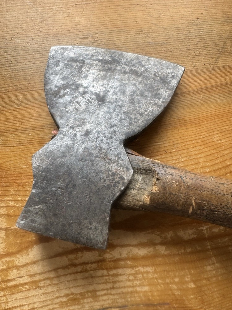 Embossed STILETTO Hatchet Vintage Hewing Axe