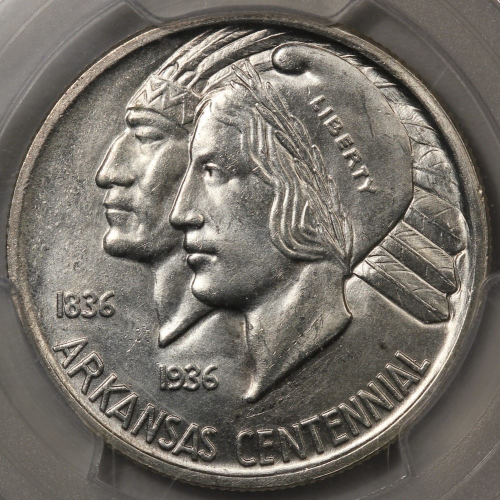1935 Arkansas Half Dollar Commemorative PCGS MS-65