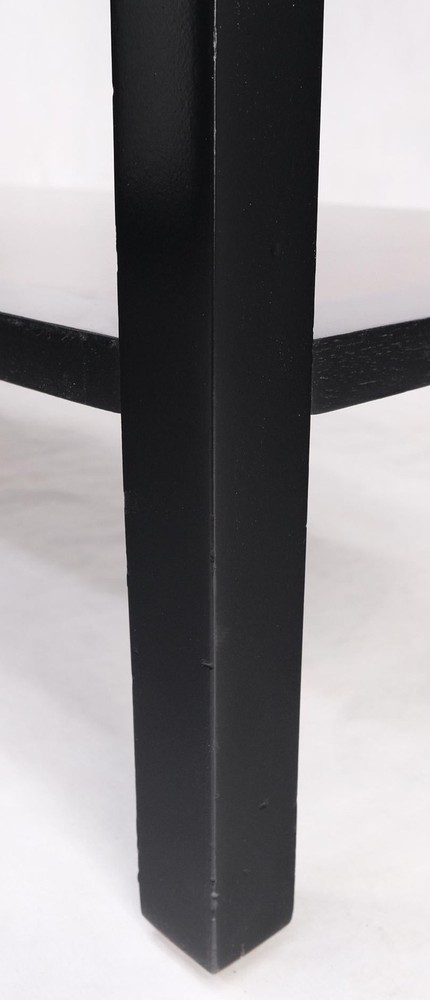 Ebonized Base Walnut Three Doors Mid-Century Modern Credenza Console Cabinet