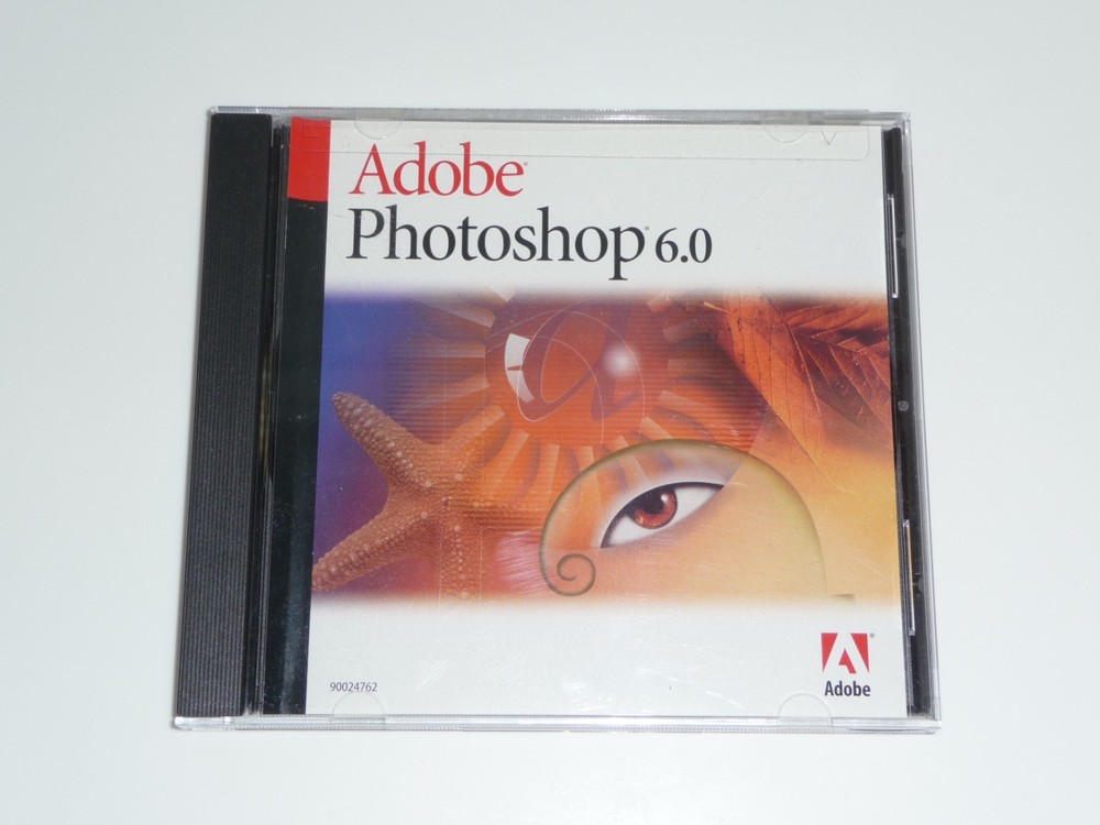 Adobe Photoshop 6.0 for Mac upgrade CD and case