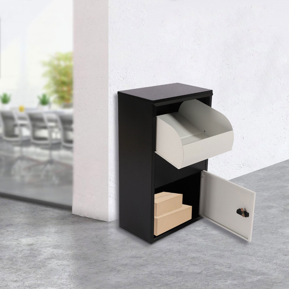 Package Delivery Box Mail Parcel Drop Mailbox Home Container Outdoor Code Lock