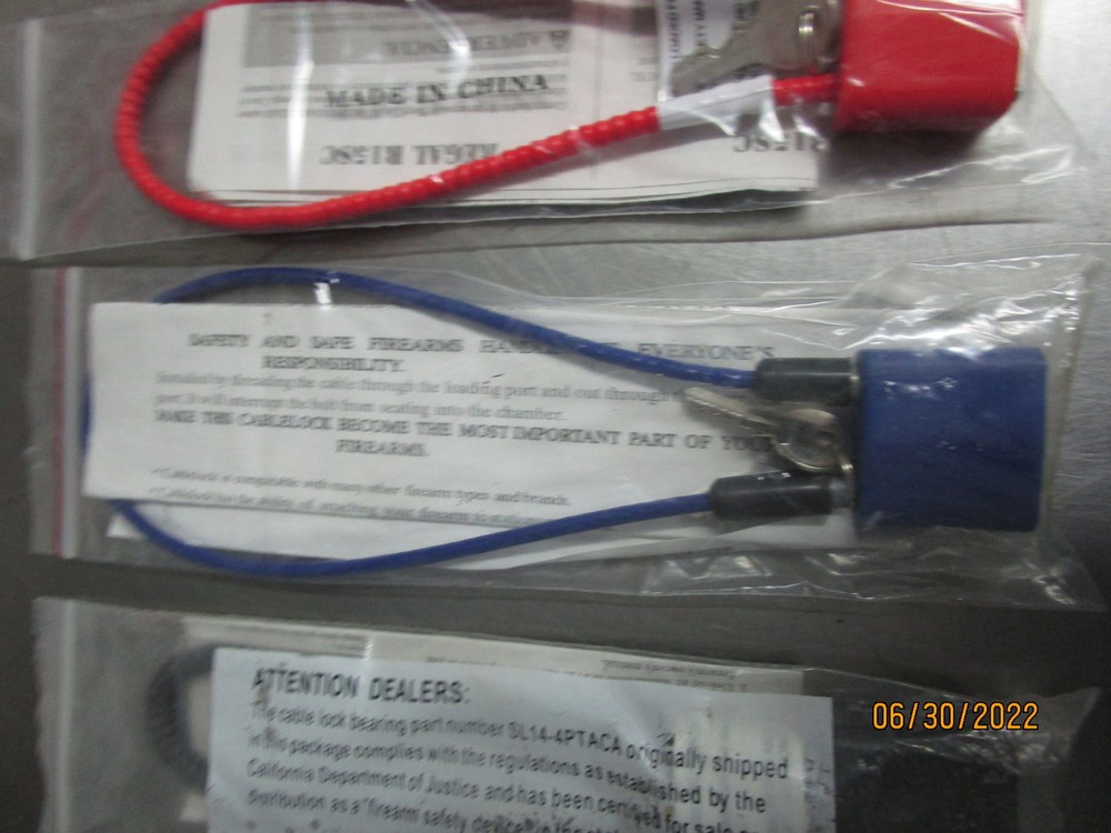 3 Cable Gun Locks NOS