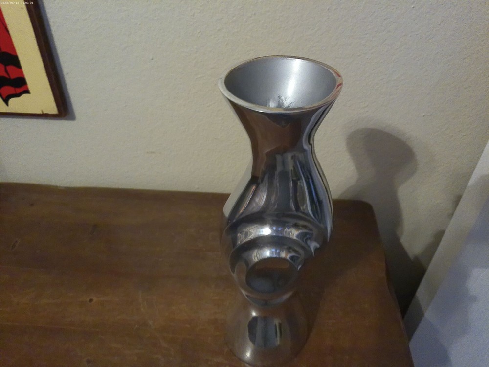 Zodak Made in India Silver 11 3/4" Vase